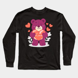 Bear with heart Long Sleeve T-Shirt